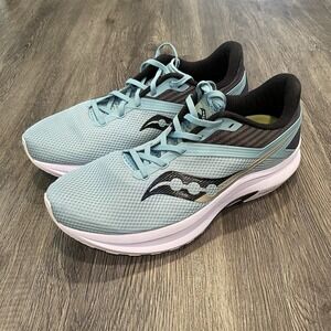 Saucony Axon Running Shoes Mens‎ 11 Teal Black PWRRUN Training Gym S20657-35